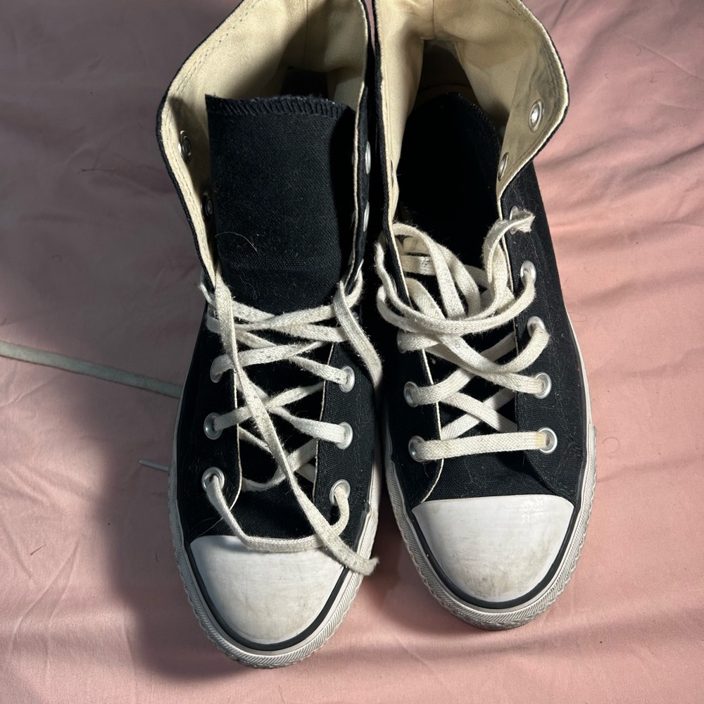 Converse Black and White High-Top Sneakers